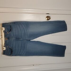 Universal Thread High Rise Slim Straight Distressed Jeans 14/32 S
